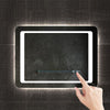 LED Bathroom Mirrors with Led lighted Sensitive Touch Switch