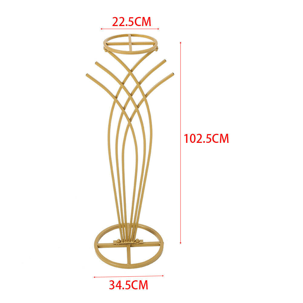 50-100cm Metal Flower Rack Column Vase Stand Display Plinths Wedding Centrepiece