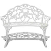 Antique-design Garden Metal Bench Seat Outdoor Decorative Cast Iron Park Chairs