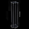 60/80/100cm Clear Tall Flower Stand Pedestal Plinth Display Cake Holder Wedding