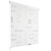 Shower Curtain Roller Blind White Home Bathroom Divider Privacy Screen vidaXL