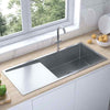 Handmade Kitchen Sink Plumbing Utility Waste Basin Stainless Steel
