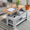 Coffee Table With Storage Lift Top Up Drawer Shelf Wooden Living Room Furniture