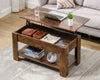 Coffee Table With Storage Lift Top Up Drawer Shelf Wooden Living Room Furniture