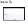 16:9 Manual Projector Screen 72/84/100/120in Pull Down Projection Home Cinema