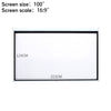 16:9 Manual Projector Screen 72/84/100/120in Pull Down Projection Home Cinema