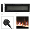 40-100 inch Electric Fireplace Wall Mounted Remote Control 9 Colour Fireplaces