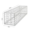 Galvanized Steel Wire Gabion Stone Basket Garden Outdoor Landscaping Fence Cage