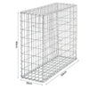 Galvanized Steel Wire Gabion Stone Basket Garden Outdoor Landscaping Fence Cage