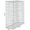 Galvanized Steel Wire Gabion Stone Basket Garden Outdoor Landscaping Fence Cage