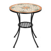 Mosaic Bistro Set Outdoor Patio Garden Furniture Side Table Set Folding Chairs
