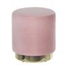 Sophia Velvet Footstool Pouffe Round Footrest Makeup Dressing Table Stool