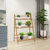 Bamboo Foldable Plant Stand Unit Storage Rack Display Shelving Display Holder
