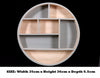 Wooden Display Wall Hanging Storage Unit Rack Shelves Cubes Home Decor Ornaments