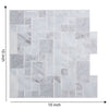 Self-Adhesive 3D Mosaic Brick Wall Tile Sticker Kitchen Bathroom Wallpaper Decal