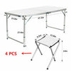 Lightweight Folding protable Picnic dining Camping Table In/Outdoor Garden Party