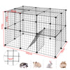 Pet Playpen Fence DIY Playpen Puppy Dog Cat Animal Cage Exercise Metal PP Indoor