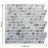 Self-Adhesive 3D Mosaic Brick Wall Tile Sticker Kitchen Bathroom Wallpaper Decal