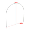 Greenhouse Plant Hoop Grow Garden Tunnel Hoop Support Hoops w/ Pipe Clamps Clips