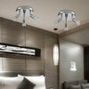 Round 3 Way Adjustable LED Ceiling Lights Spotlight Fittings Kitchen GU10 Bulbs