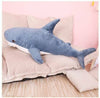 80CM Chubby Shark Plush Toy Animal Cute Ocean Pillow Pet Stuffed Doll Kids Gift