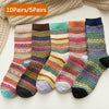 5-10 Pairs Ladies Thermal Boot Socks Thick Heat Hiking Winter Warm Nordic Style