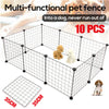 Pet Enclosure Fencing 10/12/36 Panels Dog Puppy Rabbit Playpen Cage Run Fence UK