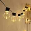 100-20LED SOLAR POWERED RETRO BULB STRING LIGHT GARDEN OUTDOOR FAIRY SUMMER LAMP