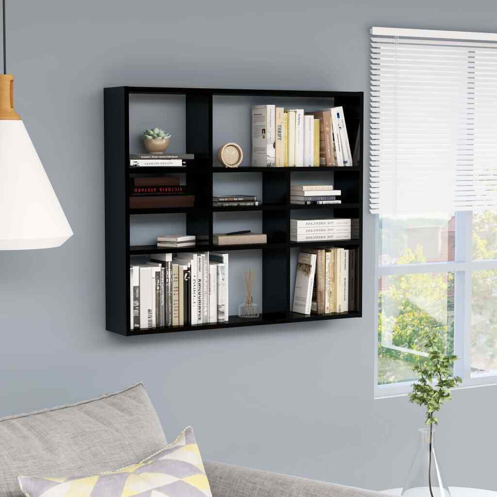 Stylish Display Shelf Space Saving Floating Wall Shelves Bookshelf Storage Unit