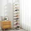 10 Tier Shoe Cabinet Storage Shelf Organiser Rack Stand Unit Shelving Holder