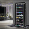 60 SHOE RACK 10 TIER STORAGE ORGANISER STAND SHELF PAIRS TRAINERS COMPACT SPACE