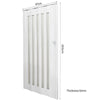 6/10mm PVC Folding Doors Concertina Accordion LivingRoom Sliding Divider H203cm