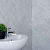 Grey Marble Matte Bathroom Ceiling Panels Kitchen Cladding PVC Shower Wet Wall