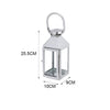 Garden Candle Lantern Stainless Steel & Glass Candle Holder- 5 Sizes Available