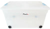 Plastic Storage Box Clear Boxes with Lids Clip Locking Large Store Home Office