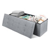 Folding Storage Ottoman Bench Flipping Lid Footstool Large Toy Storage Box