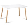 Retro Dining Table With Wooden Legs Dining Room Kitchen Tables Home Furniture