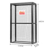 Gas Bottle Storage Cage Collapsible Cylinder Galvanised Steel Mesh Cages w/ Lock