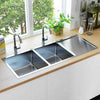 Handmade Kitchen Sink Plumbing Utility Waste Basin Stainless Steel