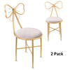 2x Romantic Designed Butterfly Bow Tie Vanity Chair Nordic Makeup Dressing Stool