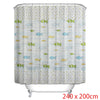 Modern Shower Curtain Partition Waterproof Mildew PEVA Bathroom Curtain