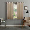 2 Panels Curtain Blackout Ring Top Drapes for Bedroom Beige Drapes Modern New