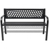 Antique-design Garden Metal Bench Seat Outdoor Decorative Cast Iron Park Chairs