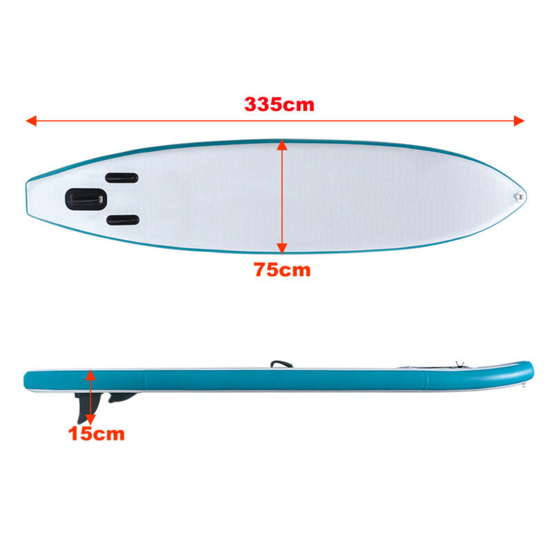 10FT 11FT Paddle Board Stand Up Surfboard 1/2 Seater Kayak Surfing Wakeboard Kit