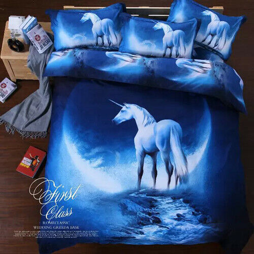 Duvet Cover Bedding Set with Pillow Cases Quilt Cover Single Double King Size UK