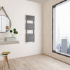 Bathroom Radiator Heated Flat Panel Straight White Black Anthracite Chrome