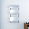 Bathroom Towel Rail Radiator Designer Flat Panel Chrome Heated Warmer Rad
