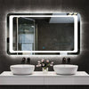 LED Bathroom Mirrors with Led lighted Sensitive Touch Switch
