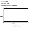 Portable Projector Screen with Tripod Stand 50/72/84/100/120in Home Cinema 16:9