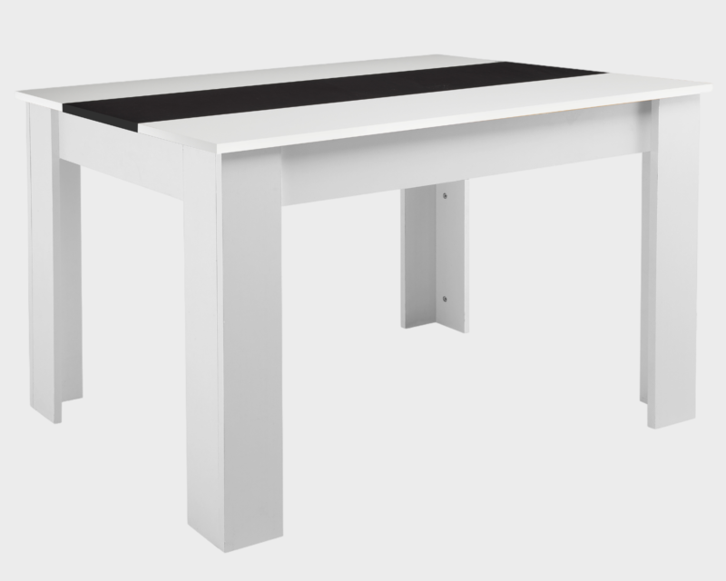 Wood Dining Table and Chairs 4 Set Pu Leather Seat Dining Kitchen Room Furniture